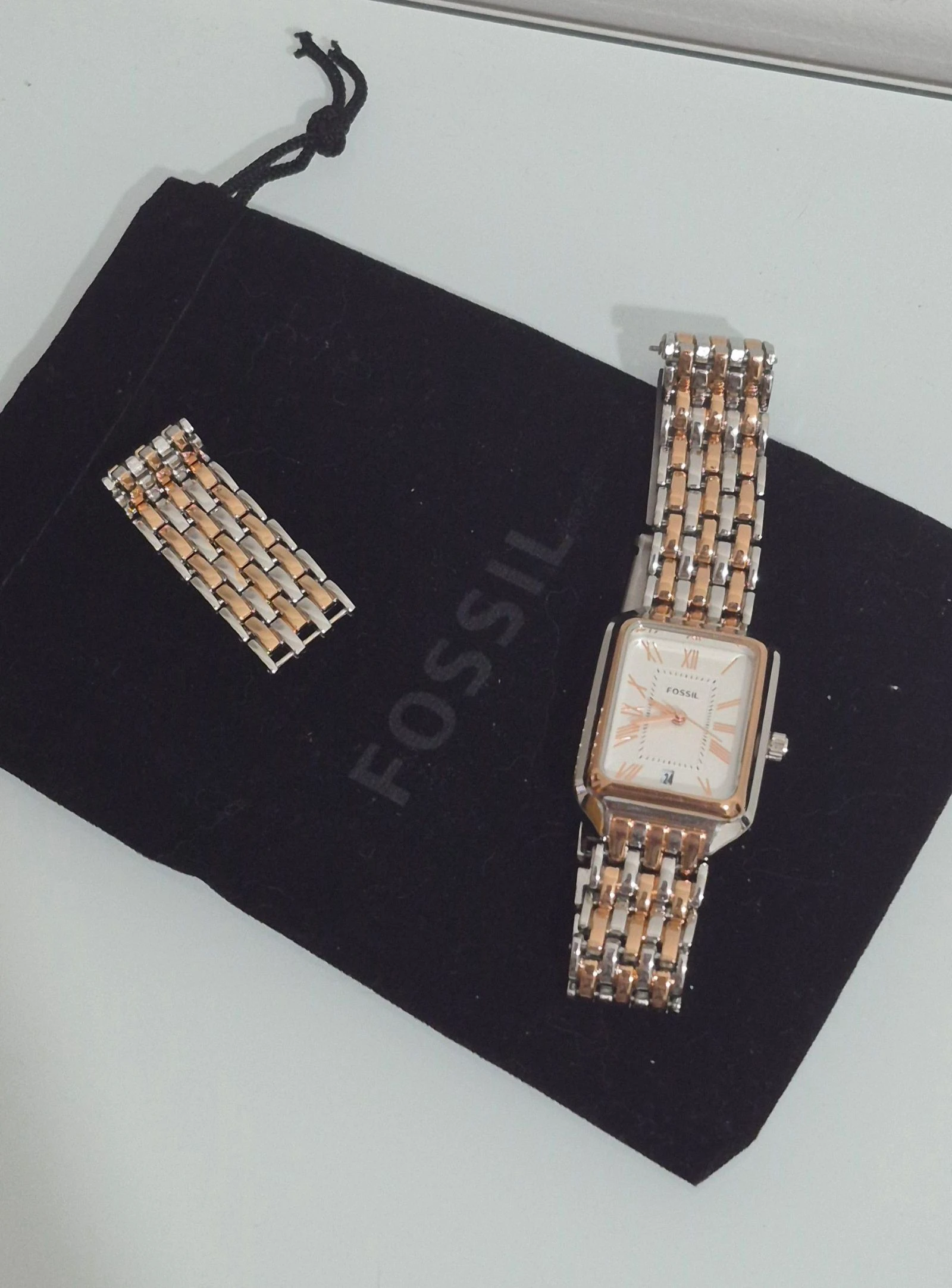 Reloj de Acero Plateado y Oro Rosado – photo 2